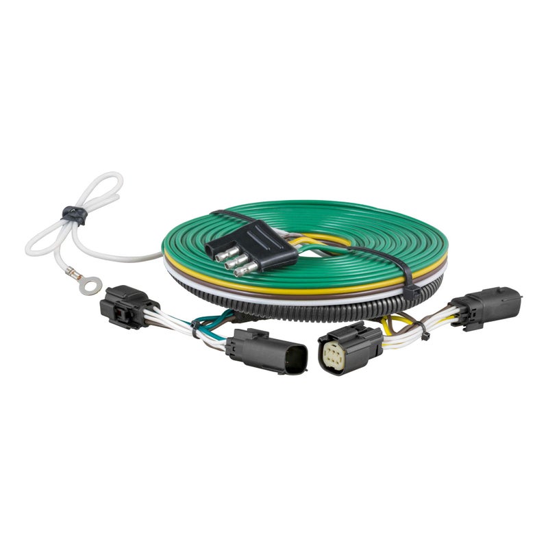 CURT 58963 Custom Towed-Vehicle RV Wiring Harness for Dinghy Towing, Fits Select Jeep Cherokee, Black - Image 1